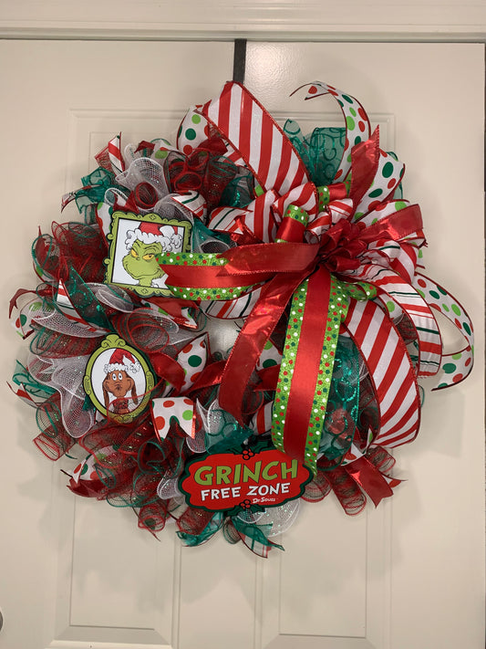 "No Grinches Allowed" Wreath
